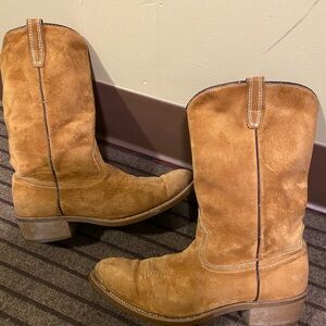 Wolverine Pigskin Suede Cowboy Boots Men’s 11 D USA Made